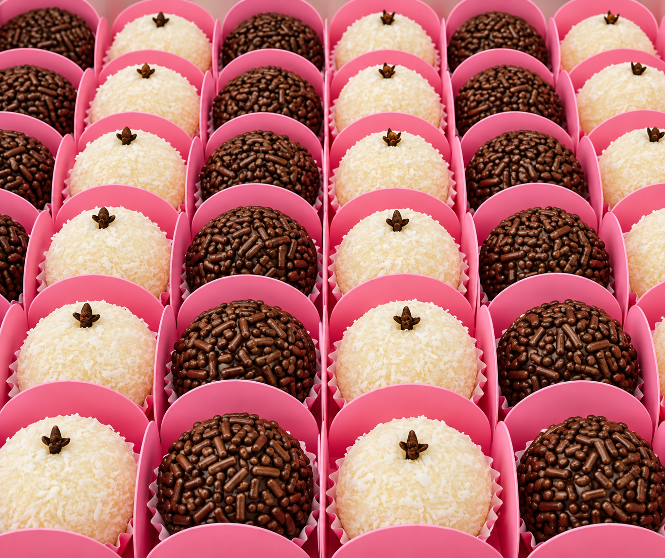 Brigadeiros e beijinhos